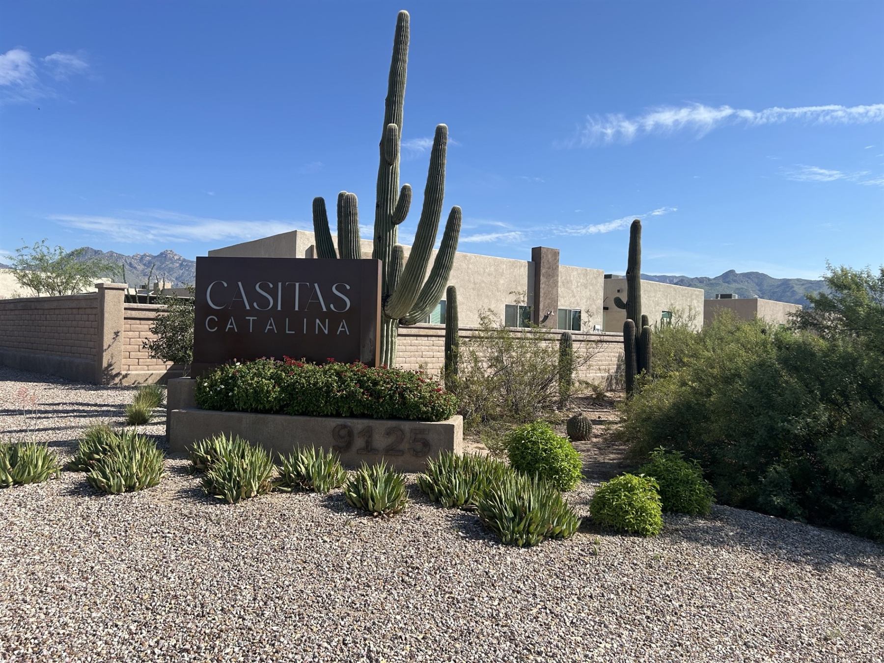 Casitas Catalina &mdash; entry monument on the Catalina Highway, Tucson