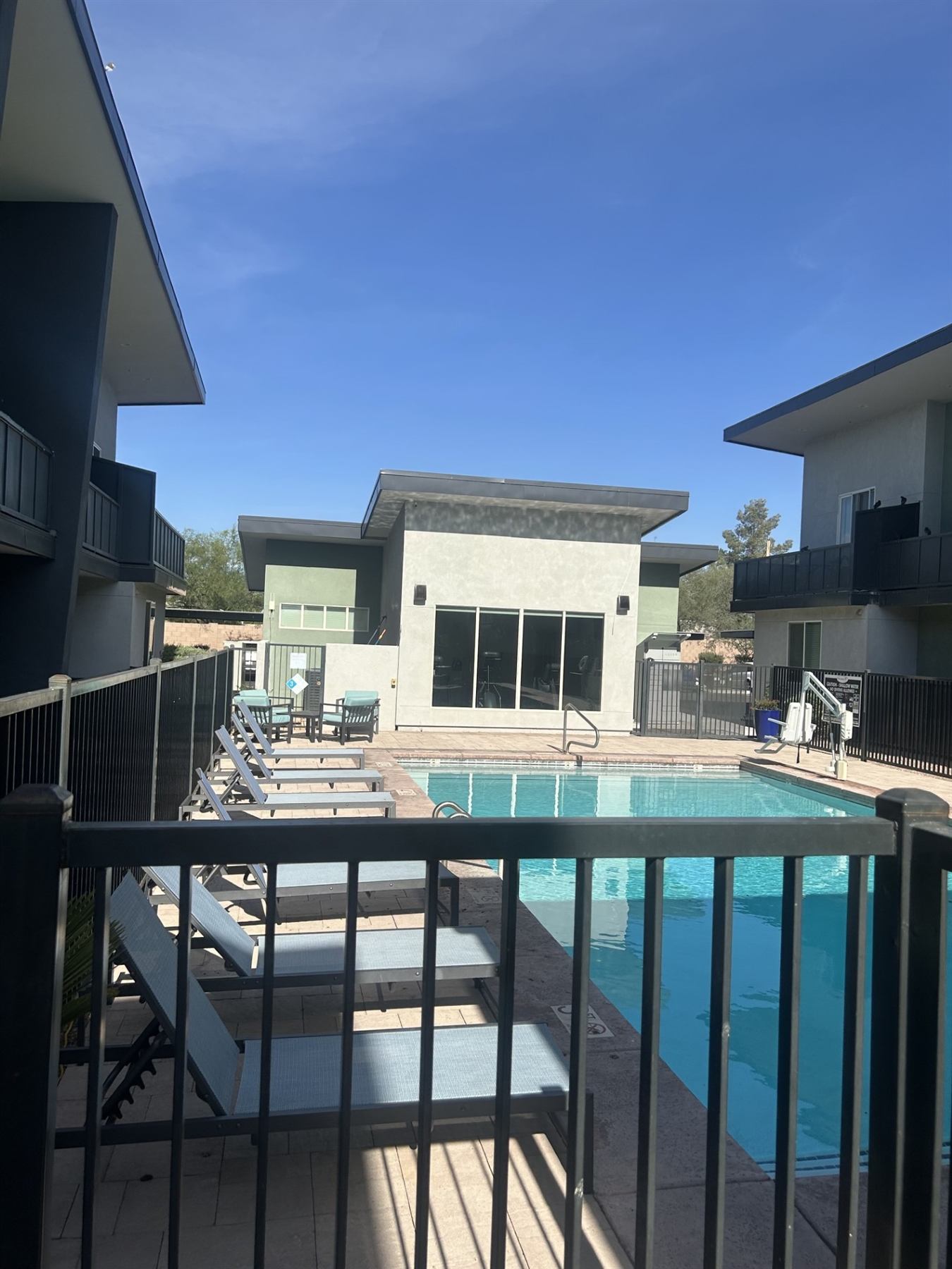 The Hedrick &mdash; resident pool and ramada